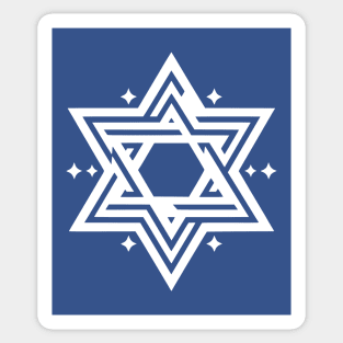 Star of David Stand with Israel Sticker